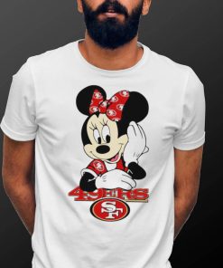 2024 NFL Championship Game Minnie Mouse San Francisco 49ers football logo shirt