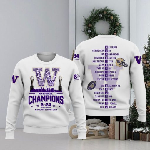 2024 National Champions Washington Huskies Hoodie T shirt