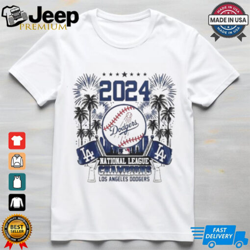 2024 National League Champions Los Angeles Dodgers Custom Name And Number Shirt