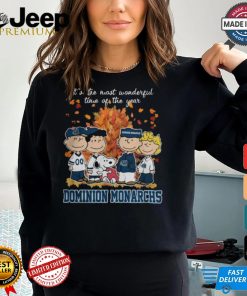 2024 Old Dominion Monarchs x Peanuts Snoopy Is The Most Wonderful Time Of The Year Shirt