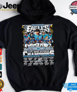 2024 Philadelphia Eagles NFC East Division Champions all team signature shirt