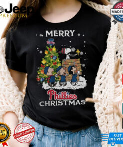 2024 Philadelphia Phillies Snoopy And Friends Merry Christmas Shirt