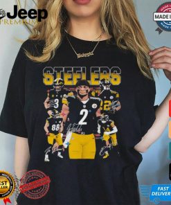 2024 Pittsburgh Steelers Football player signatures graphic shirt