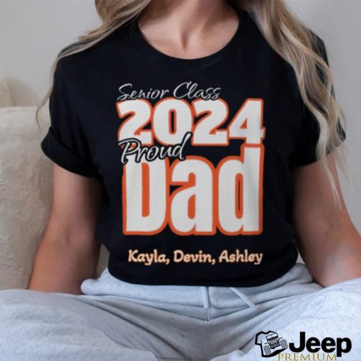 2024 Proud Dad Editable Names shirt