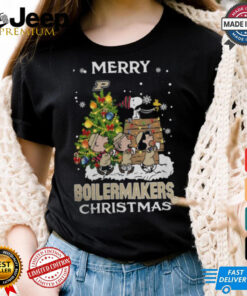 2024 Purdue Boilermakers Snoopy And Friends Merry Christmas Shirt