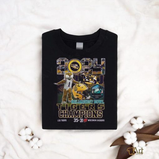 2024 ReliaQuest Bowl Champions Tigers 35 31 Wisconsin Shirt