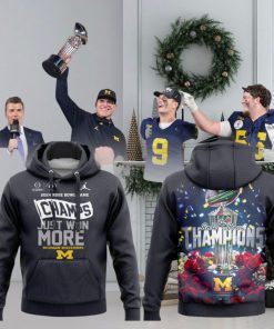 2024 Rose Bowl Game Champs Just Won More Michigan Wolverines Hoodie