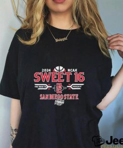 2024 SDSU Aztecs Men’s Basketball Sweet 16 Shirt