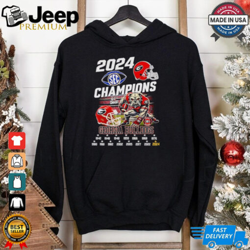 2024 SEC Champions Georgia Bulldogs mascot shirt