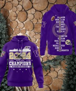 2024 Sugar Bowl Champions Washington Huskies Hoodie T Shirt