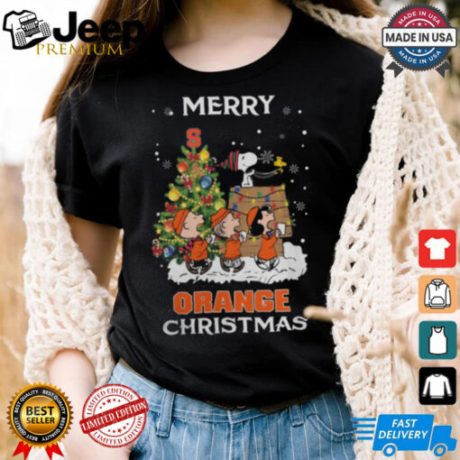 2024 Syracuse Orange Snoopy And Friends Merry Christmas Shirt