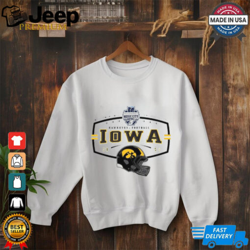 2024 TransPerfect Music City Bowl Iowa Hawkeyes Helmet Shirt