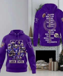 2024 Washington Huskies Sugar Bowl Champions Hoodie Football 3D