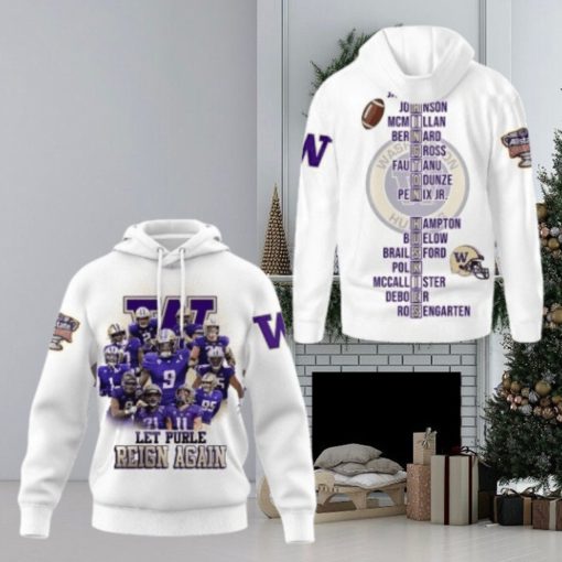 2024 Washington Huskies Sugar Bowl Champions White Hoodie