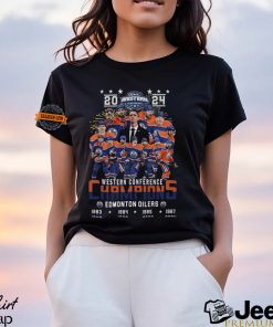 2024 Western Conference 8 Time Champions Edmonton Oilers T Shirt