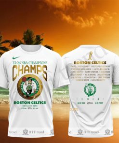 23 24 NBA Champions Boston Celtic Champs Different Here Finals 3D T Shirt