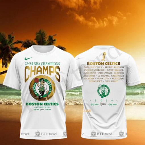 23 24 NBA Champions Boston Celtic Champs Different Here Finals 3D T Shirt