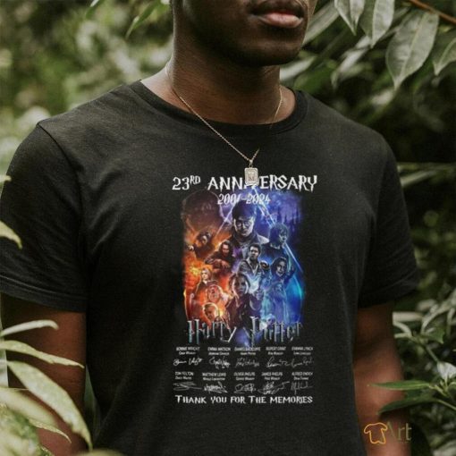 23rd Anniversary 2001 – 2024 Harry Potter Thank You For The Memories T Shirt