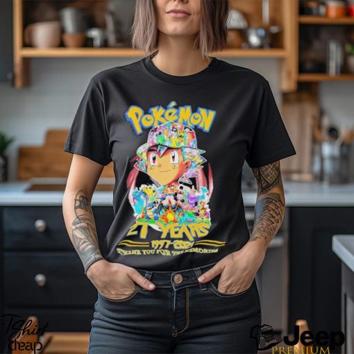 27 Years Anniversary Pokemon 1997 2024 Thank You For The Memories Shirt