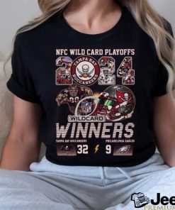 tampa bay buccaneers 2024 winners team player tampa bay buccaneers and philadelphia eagles 32 9 shirt