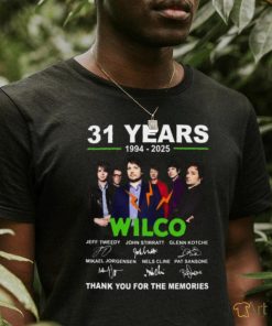 31 Years 1994 2025 Wilco Thank You For The Memories T Shirt