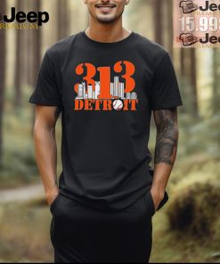 313 Detroit Skyline Detroit Shirt