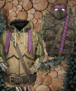 3D Donatello TMNT Don Donnie Purple Cosplay Custom Tshirt Hoodie