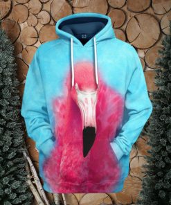 3D Flamingo Blue Hoodie