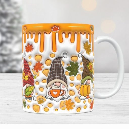 3D Gnomes Mug Wrap