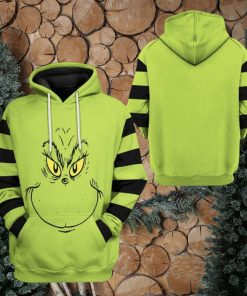 3D Grinch Stripes Tshirt Hoodie Apparel