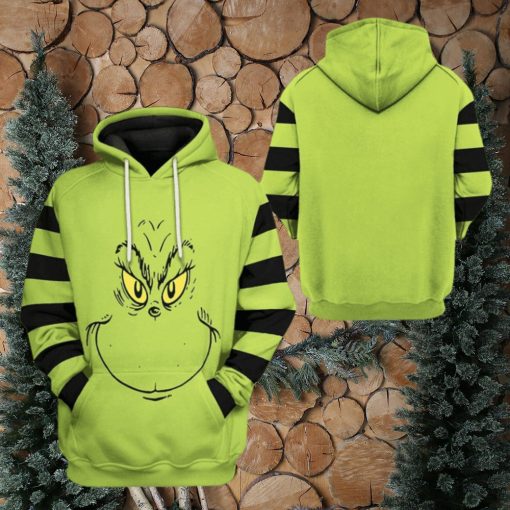 3D Grinch Stripes Tshirt Hoodie Apparel