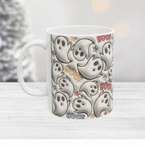 3D Inflated Adorable Halloween Ghost Mug