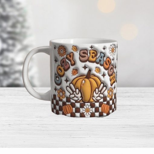 3D Inflated Cozy Season Mug Wrap