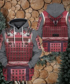 3D Samurai Armor Custom Hoodie Apparel