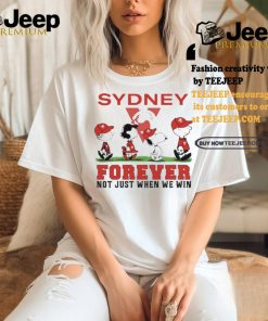 Sydney Snoopy Abbey Road Forever Not Just When We Win Shirt