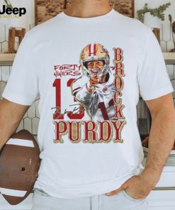 Brock Purdy Forty Niner Football Player signature 2024 shirt