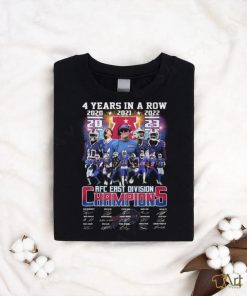 4 Years In A Row Afc East Division Champions Shirt