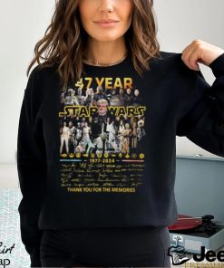 47 Year Star Wars 1977 2024 Thank You For The Memories T Shirt