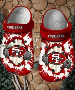 49ers Faithful Pride Crocs Clogs 49ers Crocs Mens