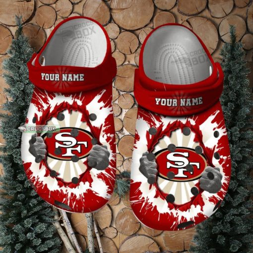 49ers Faithful Pride Crocs Clogs 49ers Crocs Mens