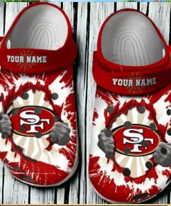 49ers Faithful Pride Crocs Clogs 49ers Crocs