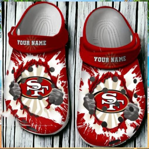 49ers Faithful Pride Crocs Clogs 49ers Crocs