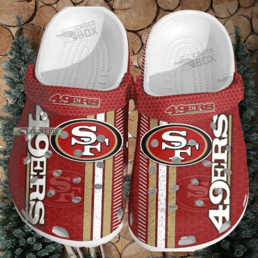 49ers Huddle Harmony Crocs Red