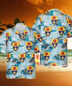 49th Military Police Brigade California Button Down Hawaiian Shirt