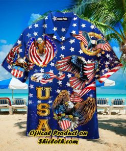 4Th Of July Independence Day Eagles Trendy Hawaiian Shirt