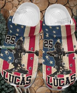 4Th Of July Usa Flag Baseball Crocs