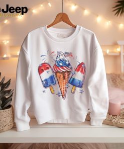 4th Of July Ice Creams Funny Patriotic American Flag 2024 Shirt