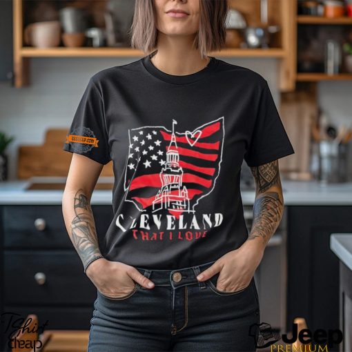 4th of July Cleveland that I love map shirt