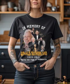 In Memory Of Donald Sutherland 1935 2024 Thank You For The Memories T Shirt