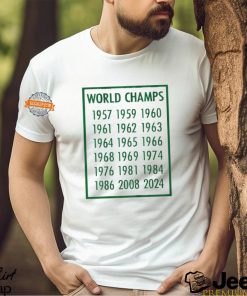 Boston Basketball 18 time World Champions 1957 2008 2024 Shirt